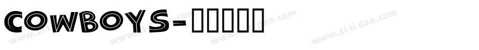 cowboys字体转换