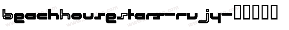 BeachHouseStars-rvJy字体转换