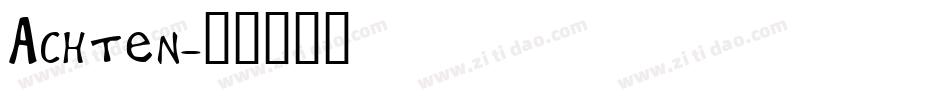 Achten字体转换
