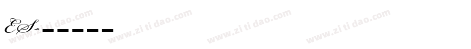ES字体转换