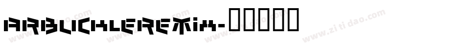 ArbuckleRemix字体转换