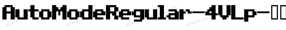 AutoModeRegular-4VLp字体转换
