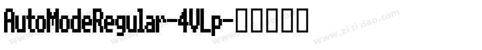 AutoModeRegular-4VLp字体转换