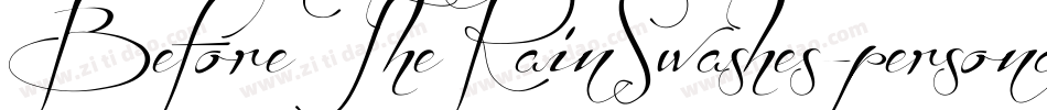 BeforeTheRainSwashes-personal-use-demo-2字体转换