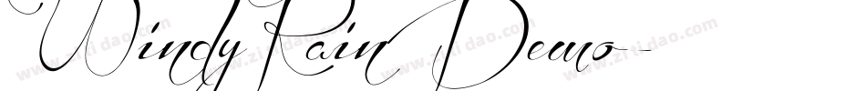 WindyRainDemo字体转换