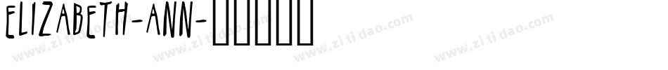 Elizabeth-ANN字体转换