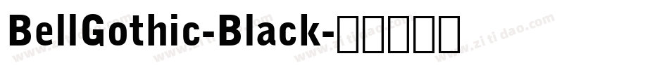 BellGothic-Black字体转换