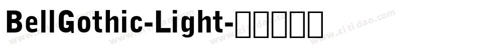 BellGothic-Light字体转换