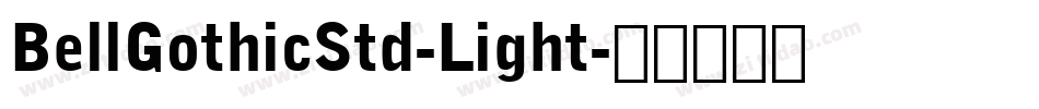 BellGothicStd-Light字体转换