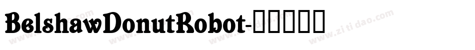 BelshawDonutRobot字体转换