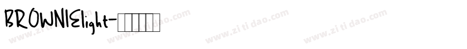 BROWNIElight字体转换