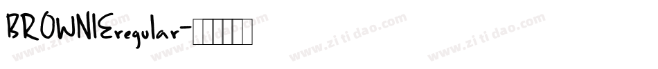 BROWNIEregular字体转换