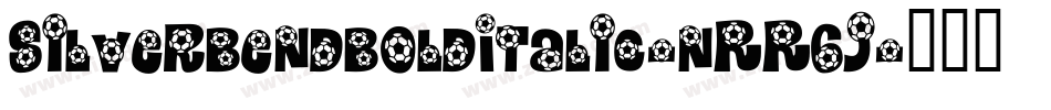 SilverBendBoldItalic-nRR6J字体转换
