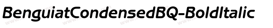 BenguiatCondensedBQ-BoldItalic字体转换