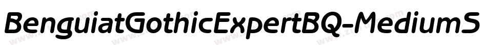 BenguiatGothicExpertBQ-MediumSC字体转换