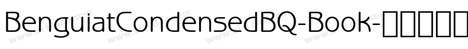 BenguiatCondensedBQ-Book字体转换