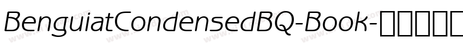 BenguiatCondensedBQ-Book字体转换
