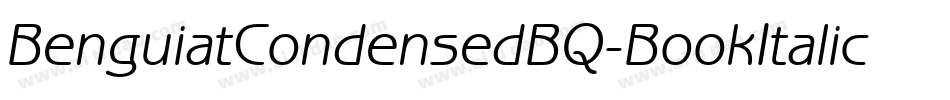 BenguiatCondensedBQ-BookItalic字体转换