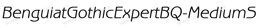 BenguiatGothicExpertBQ-MediumSC字体转换