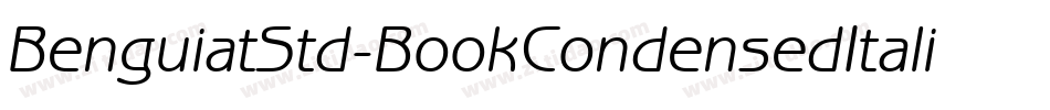 BenguiatStd-BookCondensedItalic字体转换
