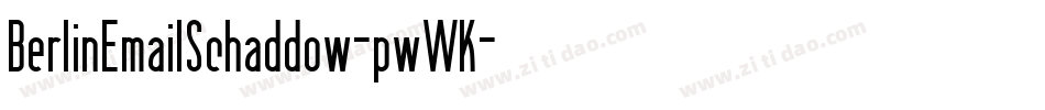 BerlinEmailSchaddow-pwWK字体转换