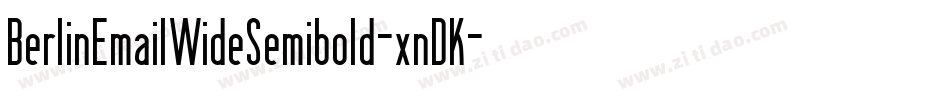 BerlinEmailWideSemibold-xnDK字体转换