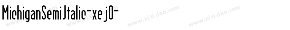 MichiganSemiItalic-xej0字体转换