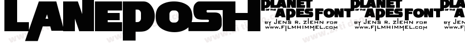 LANEPOSH字体转换