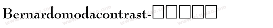 Bernardomodacontrast字体转换