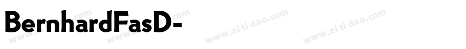 BernhardFasD字体转换