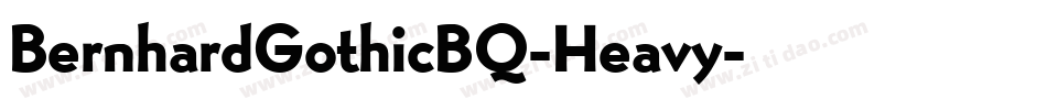 BernhardGothicBQ-Heavy字体转换