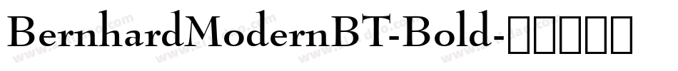 BernhardModernBT-Bold字体转换