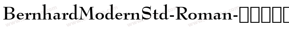 BernhardModernStd-Roman字体转换