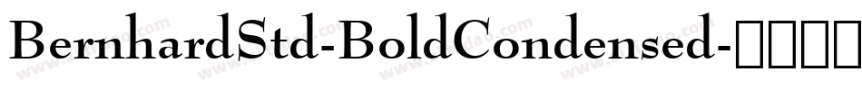 BernhardStd-BoldCondensed字体转换