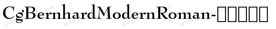 CgBernhardModernRoman字体转换