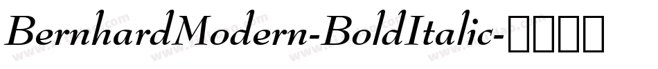 BernhardModern-BoldItalic字体转换