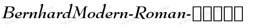 BernhardModern-Roman字体转换