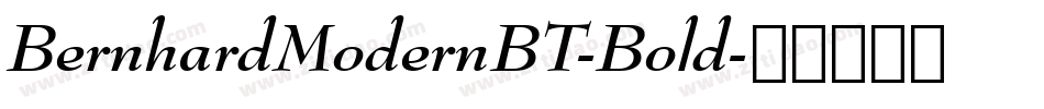 BernhardModernBT-Bold字体转换
