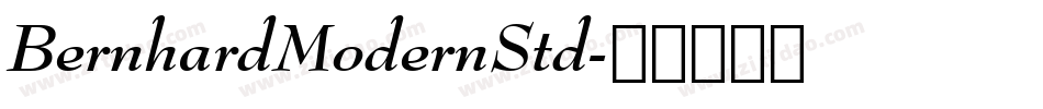 BernhardModernStd字体转换