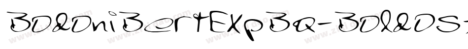 BodoniBertExpBQ-BoldOsF字体转换