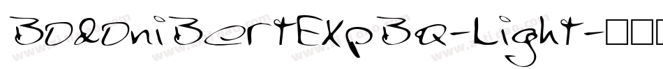 BodoniBertExpBQ-Light字体转换