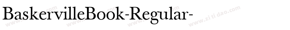 BaskervilleBook-Regular字体转换