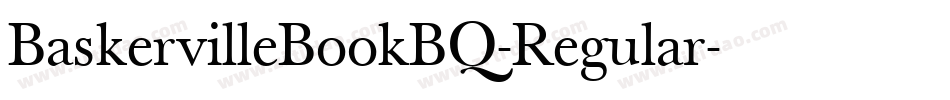 BaskervilleBookBQ-Regular字体转换
