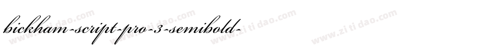 bickham-script-pro-3-semibold-2字体转换