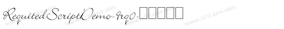RequitedScriptDemo-9rq0字体转换