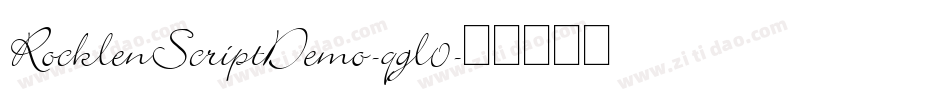 RocklenScriptDemo-qgl0字体转换