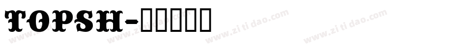 topsh字体转换