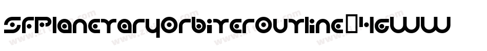 SfPlanetaryOrbiterOutline-4gWW字体转换 SfPlanetaryOrbiterOutline-4gWW字体转换