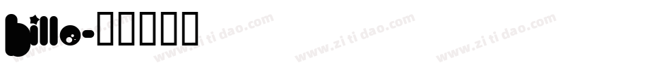 Billo字体转换