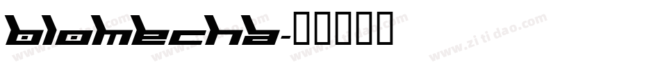 BIOMECHA字体转换